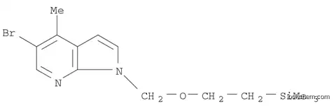 Molecular Structure of 1092580-06-7 (1H-Pyrrolo[2,3-b]pyridine, 5-bromo-4-methyl-1-[[2-(trimethylsilyl)ethoxy]methyl]-)